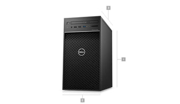 Dell Precision T3640 Workstation Desktop | Core i5-10500 - 500GB HDD Hard Drive - 16GB RAM - Nvidia Quadro P400 | 6 cores @ 4.5 GHz - 2GB GDDR5 Win 10 Home Black