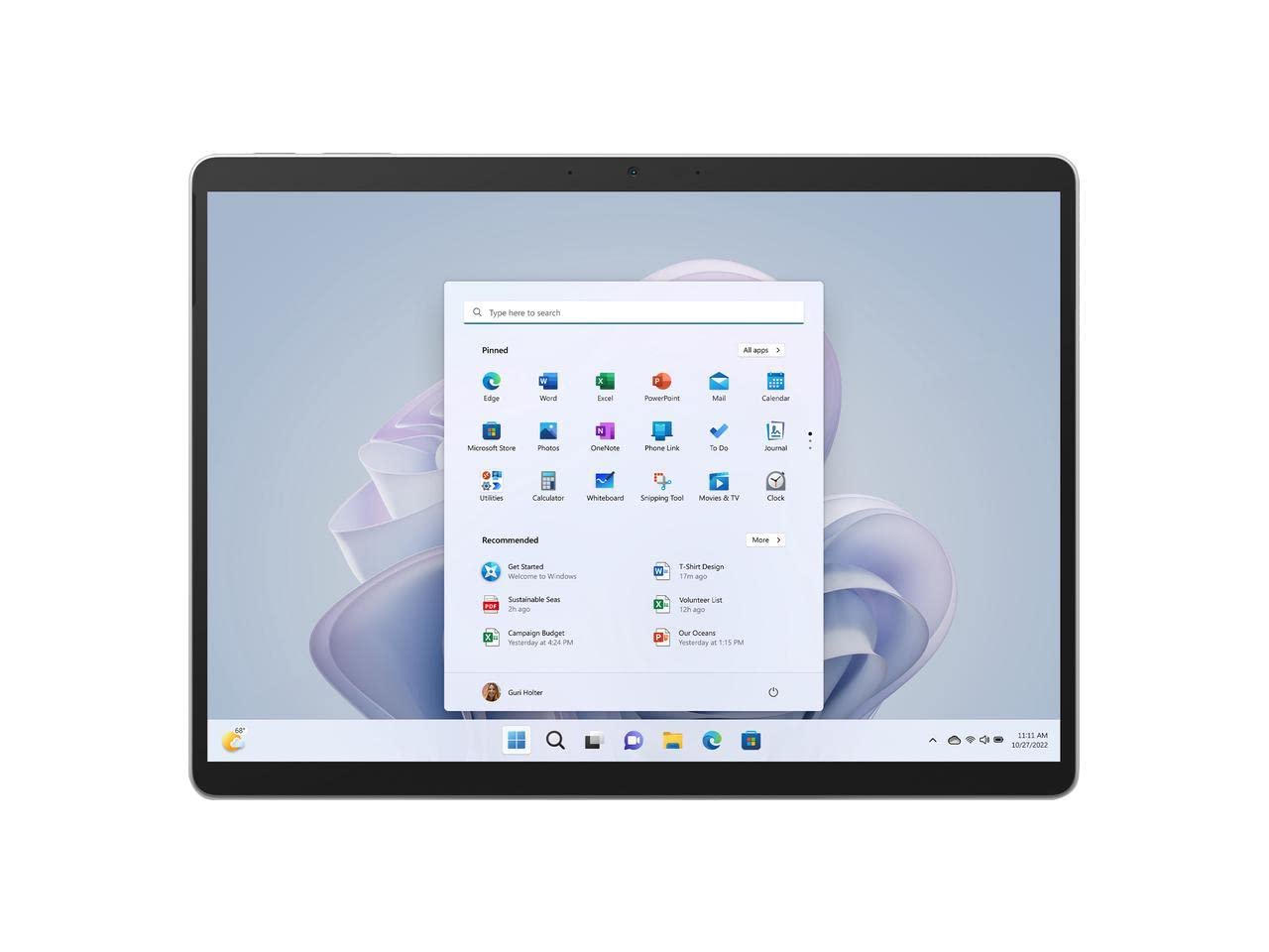 Microsoft Surface Pro 9 Tablet - 13" - Core i7 12th Gen i7-1265U Deca-core (10 Core) 1.80 GHz - 32 GB RAM - 1 TB SSD - Windows 10 Pro - Platinum