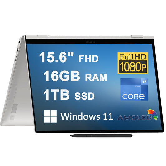 SAMSUNG Galaxy Book2 Pro 360 15 2-in-1 Laptop 15.6