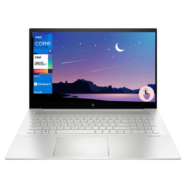 HP Envy Laptop, 17.3“ FHD Touchscreen Display, Intel Core i7-1260P Processor, Backlit Keyboard, SD Card Reader, HDMI, Wi-Fi 6, Windows 11 Home, Silver