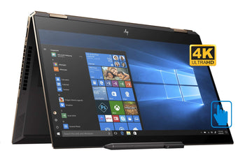HP Spectre x360-15t Home and Business Laptop (Intel i7-8565U 4-Core, 16GB RAM, 1TB PCIe SSD, MX150, 15.6" Touch 4K UHD (3840x2160), Fingerprint, WiFi, Win 10 Home