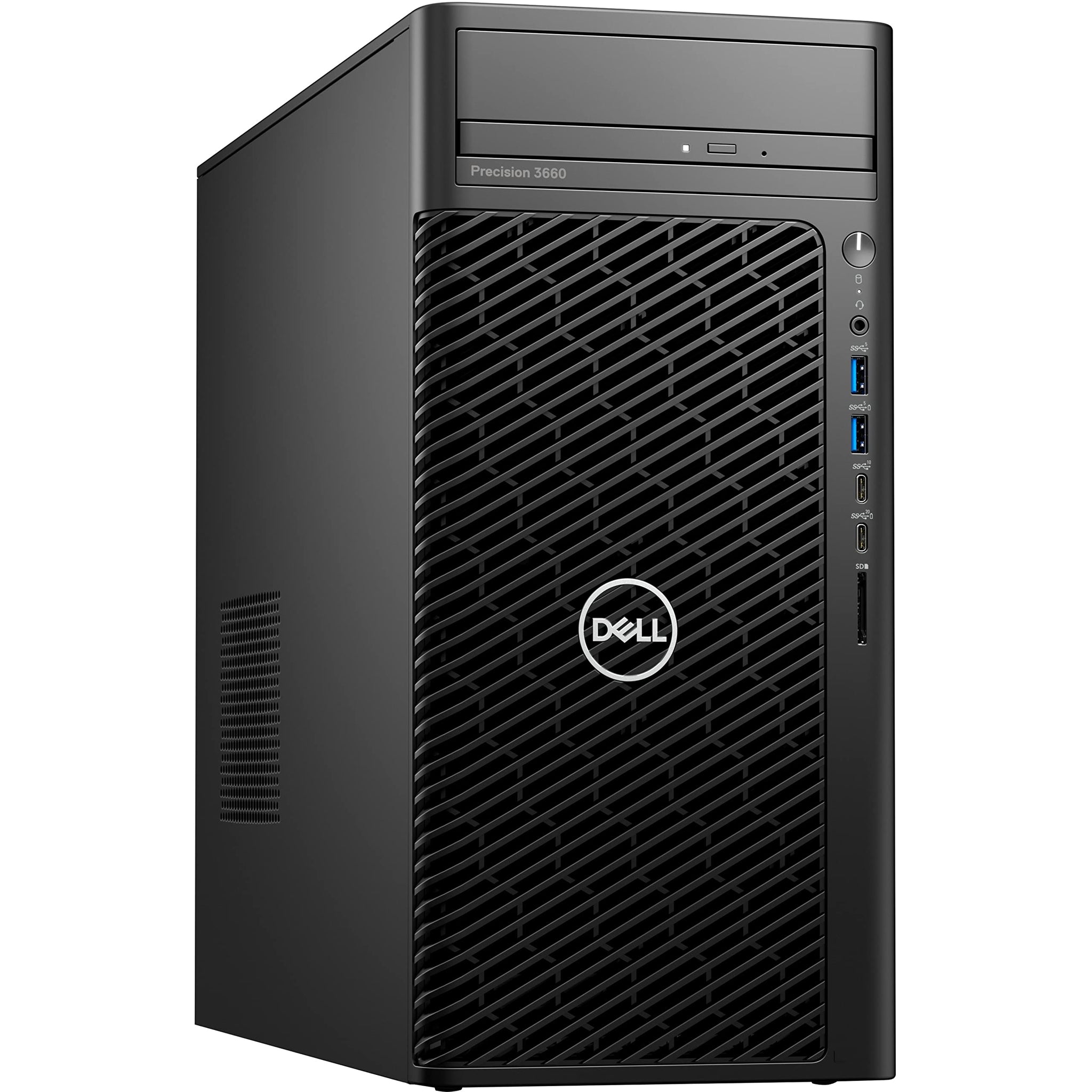 Dell Precision 3000 3660 Workstation - Intel Core i7 Dodeca-core (12 Core) i7-12700 12th Gen 2.10 GHz - 16GB DDR5 SDRAM RAM - 512 GB SSD - Tower - Black
