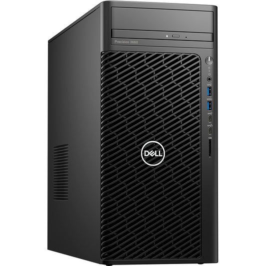 Dell Precision 3000 3660 Workstation - Intel Core i7 Dodeca-core (12 Core) i7-12700 12th Gen 2.10 GHz - 16GB DDR5 SDRAM RAM - 512 GB SSD - Tower - Black