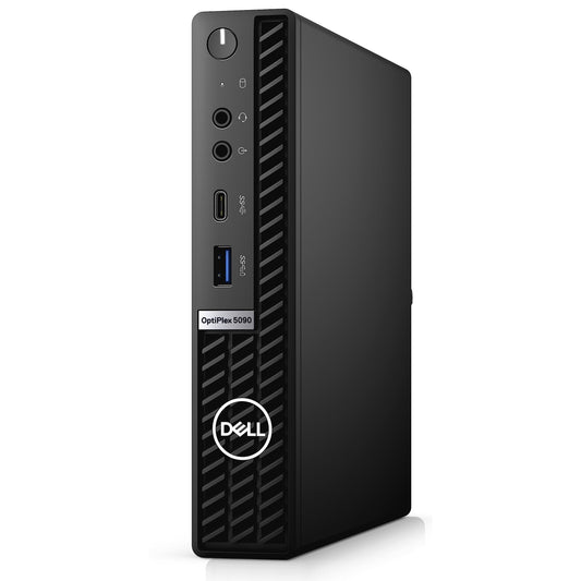Dell OptiPlex 5090 Micro MFF Business Desktop Computer, Intel Hexa-Core i5-10500T up to 3.8GHz, 4GB DDR4 RAM, 256GB PCIe SSD, WiFi 6, Wireless Antenna, Bluetooth, Keyboard and Mouse, Windows 10 Pro