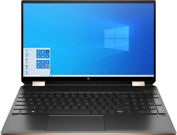 HP Spectre X360 15.6 Inch 4K UHD Touch-Screen 512GB SSD + 32GB Optane 1.8GHz i7 2-in-1 Laptop (16GB RAM, Quad-Core i7-10510U, GeForce MX330, Windows 10 Home) Nightfall Black