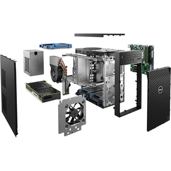 Dell Precision 3640 Tower Workstation - 3.8 GHz Intel Core i7 8-Core (10th Gen) - 64GB RAM - 1TB SSD + 4TB HDD - Quadro P1000, 4GB - Windows 10 pro