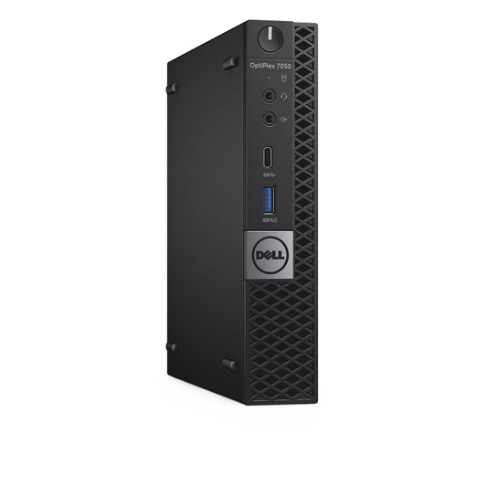 Dell OptiPlex 7050 Micro Form Factor Desktop Computer, Intel Core i7-7700T, 8GB DDR4, 256GB Solid State Drive, Windows 10 Pro (T6H1F)