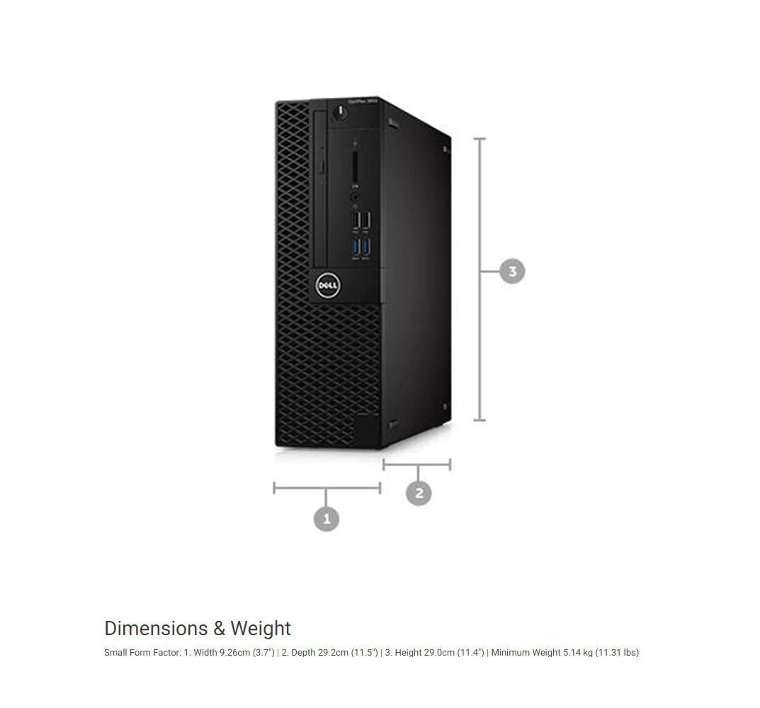 Dell Optiplex 3050 Small Form Factor PC (80KYH) Intel i5-6500, 8GB RAM, 500GB HDD, Win7-Win10 Pro