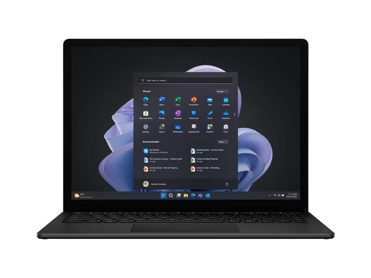 Microsoft Surface Laptop 5 13.5" Touchscreen Notebook - 2256 x 1504 - Intel Core i5 12th Gen i5-1245U - Intel Evo Platform - 16 GB Total RAM - 512 GB SSD - Matte Black