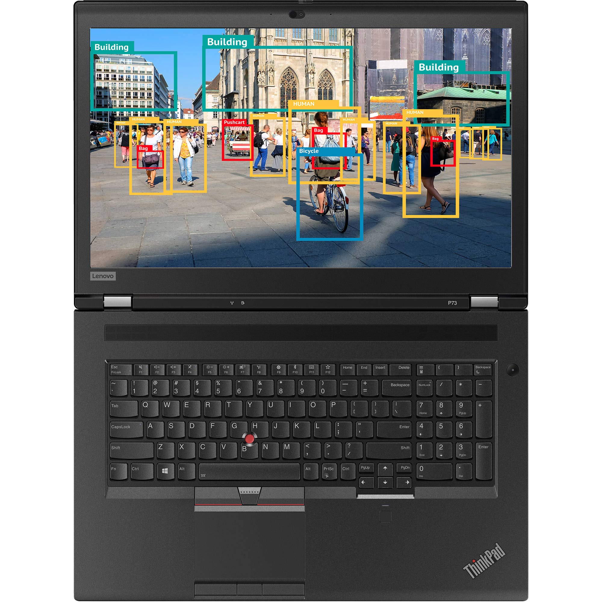 Lenovo ThinkPad P73 Workstation Laptop (Intel i7-9750H 6-Core, 128GB RAM, 1TB PCIe SSD, Quadro P620, 17.3" Full HD (1920x1080), Fingerprint, 3xUSB 3.1, 1xHDMI, Win 10 Pro) with USB3.0 Hub
