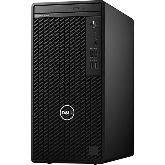 Dell Optiplex 3080 MT Desktop | Core i5-10500 - 512GB SSD Hard Drive - 16GB RAM | 6 cores @ 4.5 GHz Win 10 Pro Black