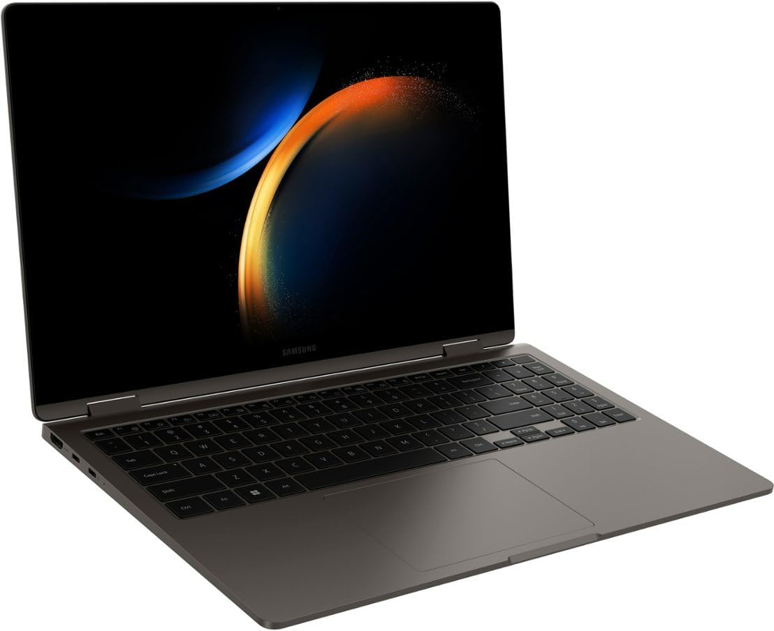 SAMSUNG 2023 Laptop | Galaxy Book3 360 2-in-1 | 15.6" 1920 x 1080 Touch AMOLED | Intel Core i7-1360P 12-Core | 16GB LPDDR4 | 1TB SSD | Windows 10 Pro | Wi-Fi 6E - Backlit KB - FHD Camera - Gray
