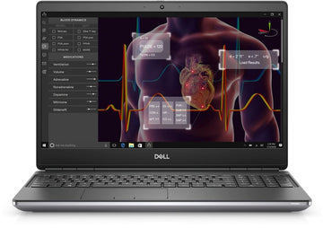 Dell Precision 7550 Workstation Laptop | 15.6" 1920x1080 FHD | Core i9-10885H - 1TB SSD Hard Drive - 32GB RAM - Nvidia Quadro T1000 | 8 cores @ 5.3 GHz - 4GB GDDR6 Win 10 Pro Silver