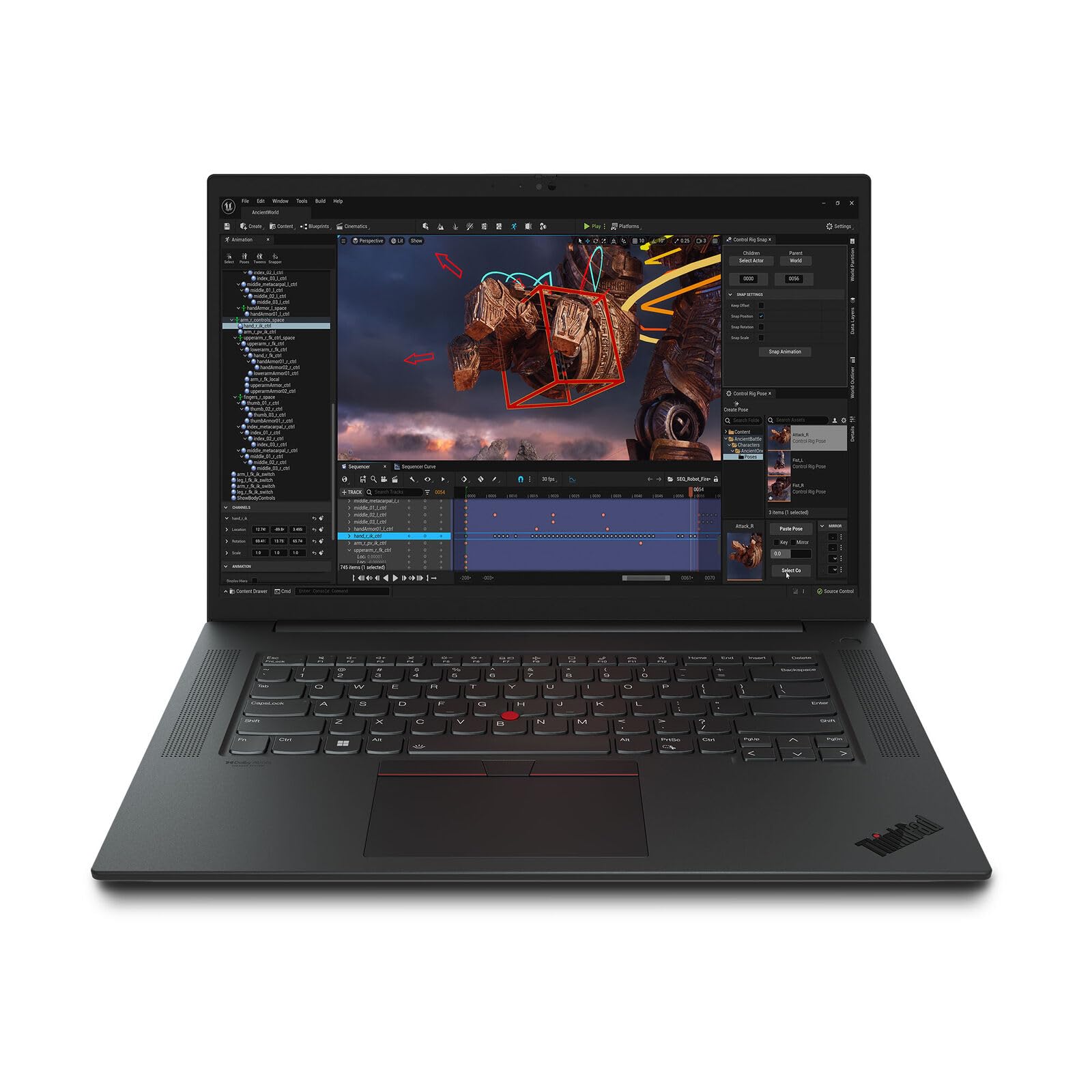 Lenovo ThinkPad P1 Gen 6 Laptop (2023 Model) - Intel 13th Gen i7-13700H 14C, NVIDIA RTX 2000 Ada 8GB, 32GB RAM, 1TB NVMe SSD, 16" 4K OLED Touch 400 Nits, Windows 11 Pro