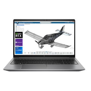 HP ZBook Power G9 Mobile Workstation, 15.6" FHD Display, 12th Gen Intel Core i7-12700H, NVIDIA RTX A1000, 64GB DDR5 RAM, 2TB PCIe SSD, Fingerprint Reader, Backlit Keyboard, Windows 11 Pro, Silver