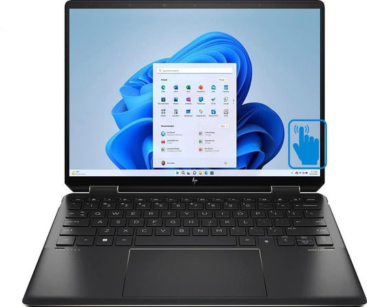 HP Spectre x360 2-in-1 Laptop 2023 13.5” 1920 x 1280 Display, Intel Core i7-1355U, 10-core, Intel Iris Xe Graphics, 16GB LPDDR4, 512GB SSD, Backlit Keyboard, Thunderbolt 4, FP, Windows 11 Pro