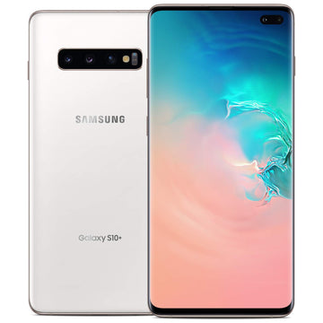 Samsung Galaxy S10+ Factory Unlocked Android Cell Phone | US Version | 512GB of Storage | Fingerprint ID and Facial Recognition | Long-Lasting Battery | Ceramic White