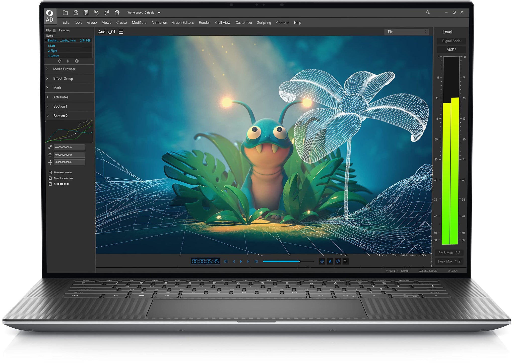 Dell Precision 5570 Workstation Laptop | 15.6" 3840x2400 4k | Core i7-12700H - 1TB SSD Hard Drive - 32GB RAM - Nvidia RTX A1000 | 14 cores @ 4.7 GHz - 4GB GDDR6 Win 11 Pro Silver
