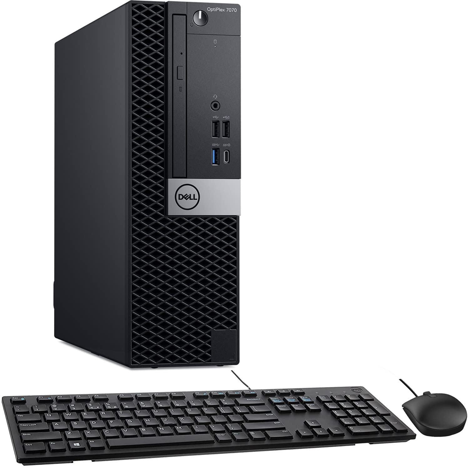Dell OptiPlex 7070 SFF Home & Business Mini Desktop (Intel i7-9700 8-Core 3.00GHz, 16GB RAM, 1TB HDD (3.5), Intel UHD 630, DVD-RW, RJ-45, 4 USB 3.2, 2 DP, Black, Win11P)