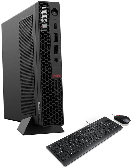 Lenovo ThinkStation P360 Tiny Business Mini Desktop (Intel i7-12700T 12-Core, 64GB DDR5 4800MHz RAM, 1TB PCIe SSD, T400, WiFi, Bluetooth, HDMI, USB 3.2, Win 11 Pro) with G2 Universal Dock