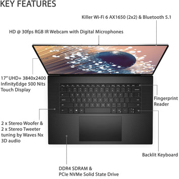 Dell XPS 17 Laptop 9710, 17