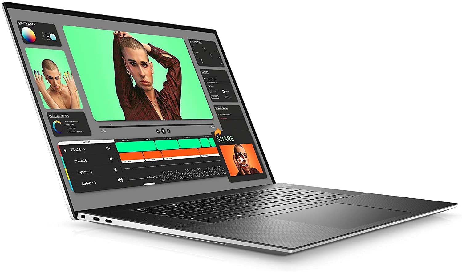 Dell XPS 17 Laptop 9710, 17" UHD+ Touch Display, Intel i7-11800H, GeForce RTX 3050, 64GB RAM, 2TB SSD, IR Camera, Backlit Keyboard, Fingerprint Reader, Wi-Fi 6, Thunderbolt, Win 10 Pro