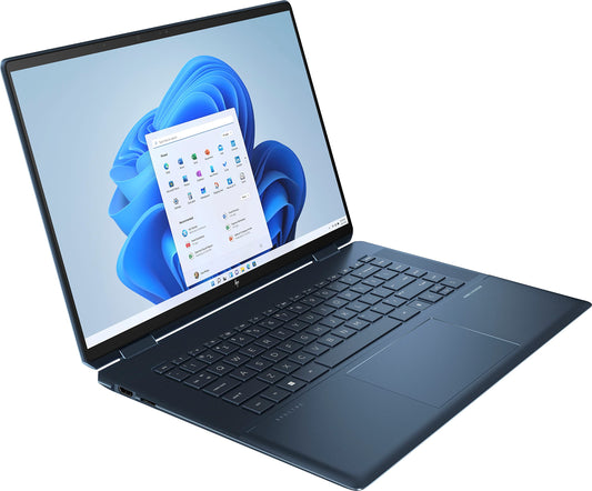 HP Spectre X360 16” 3K IPS Touch 2-in-1 Laptop 14-Core Intel i7-12700H Iris Xe Graphics 16GB LPDDR4 1TB NVMe SSD 2xThunderbolt4 WiFi 6E HDMI2.1 Backlit KB Fingerprint Windows 11 Pro w/RE USB