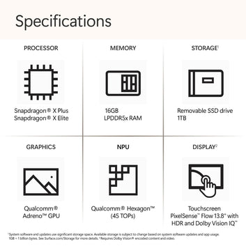 Microsoft Surface Laptop 7 AI Copilot+ PC for Business (13.8