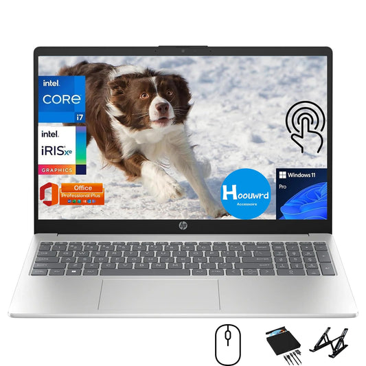 HP Touch-Screen Laptop Computer for Business - Win 11 Pro with Office 2021 Lifetime License, 15.6