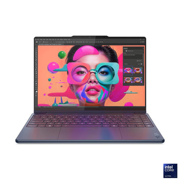 Lenovo Yoga 9i 2-in-1 Aura Edition Laptop with Intel Core Ultra 7 258V Processor,14” 2.8K 1,100 nits(HDR) OLED, Touchscreen Display, 32GB LPDDR5X-8533MT/s Memory, 1TB SSD, Wi-Fi 7, Pen, and Win 11 Home
