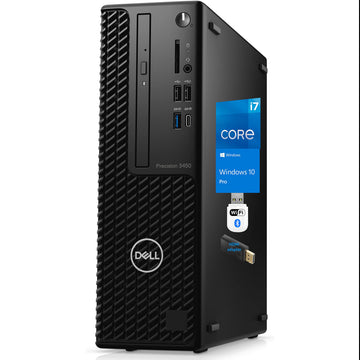 Dell Precision 3450 Desktop Workstation – I7-10700 - 16GB RAM, 512GB NVMe SSD, Intel UHD 630 Graphics, DisplayPort, HDMI, USB Type-C, DVD, Wi-Fi, Bluetooth - Windows 11 Pro