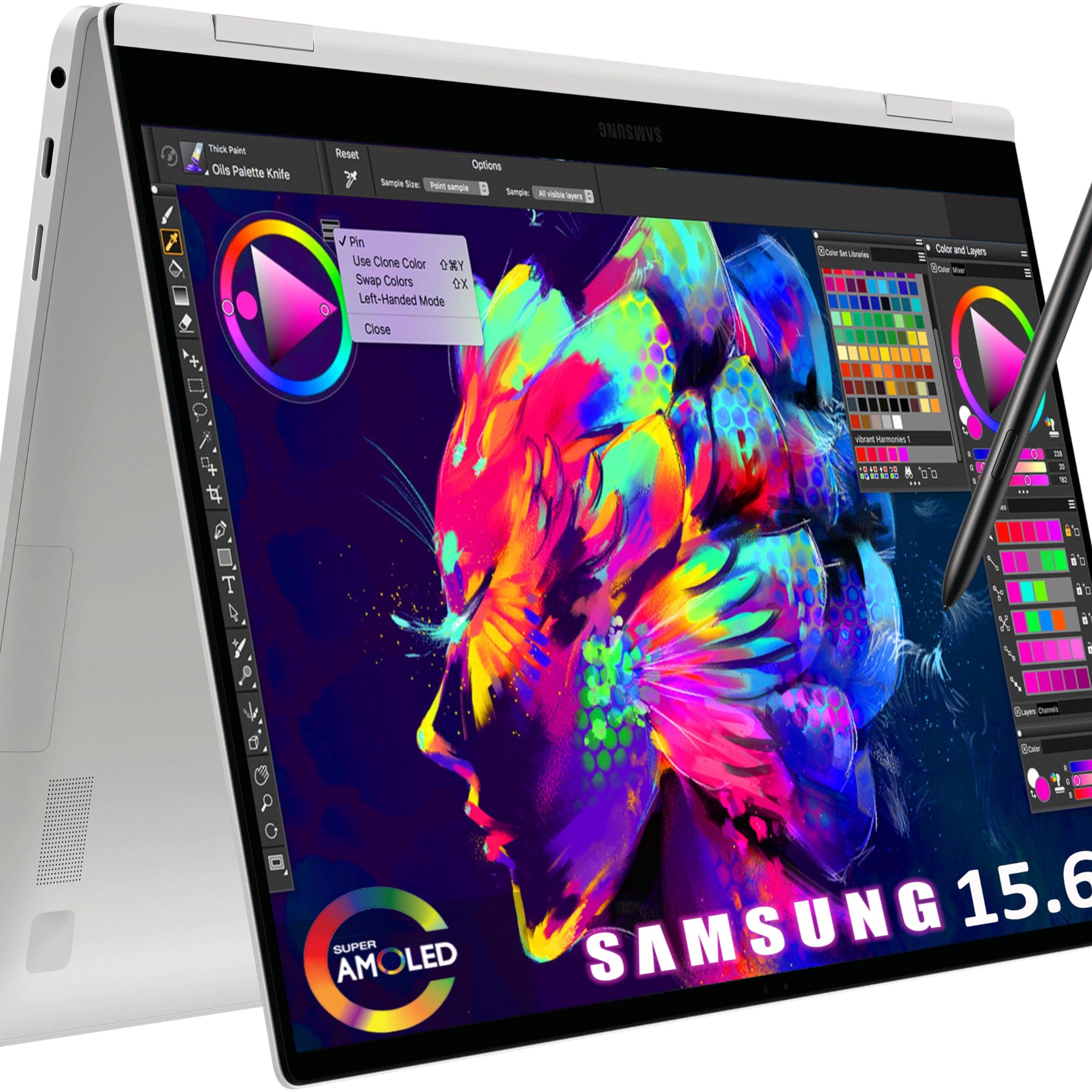 Samsung Galaxy Book4 360 2-in-1 15.6" FHD AMOLED Touchscreen Laptop, Intel 7 150U, 16GB LPDDR5, 1.5TB Storage, Backlit Keyboard, Fingerprint, Wi-Fi 6E, Windows 11 Pro, Gray, Parent